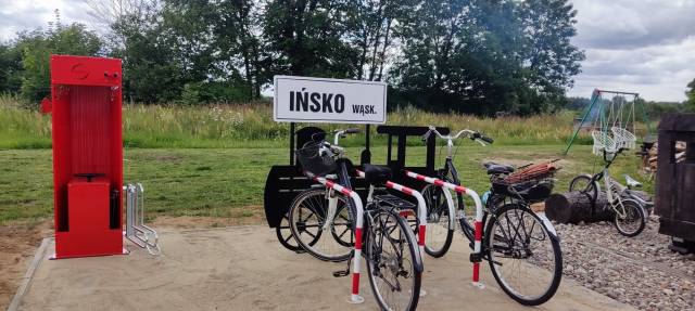 Kolejowa Stacja Rowerowa przy Izbie Pamięci w Ińsku