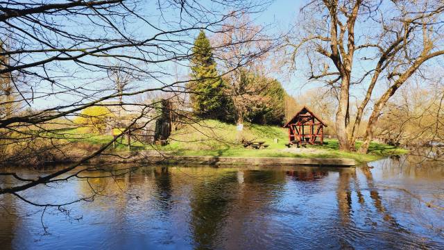 Przystanek dla kajakarzy nad Wieprzą