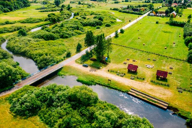 Przystanek dla kajakarzy nad Wieprzą