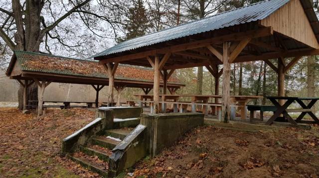 Ein Rastplatz in der ehemaligen Siedlung Krampe