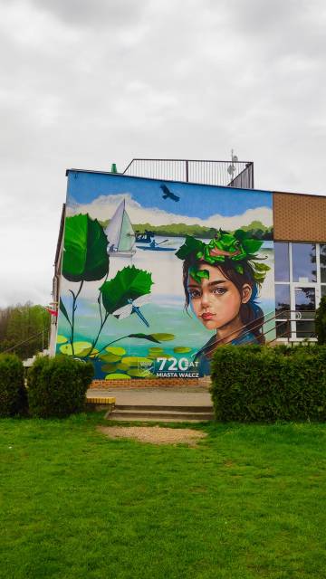 Wandgemälde - 720. Jahrestag der Stadt Wałcz