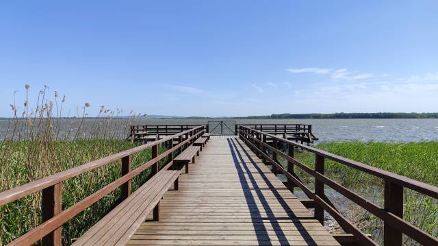 Aussichtssteg am Jamno-See
