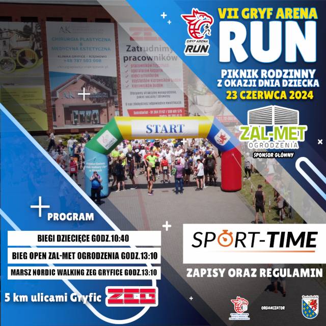 VII edycja biegu Gryf Arena Run w Gryficach