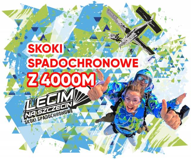 Parachute jumping from 4000m 