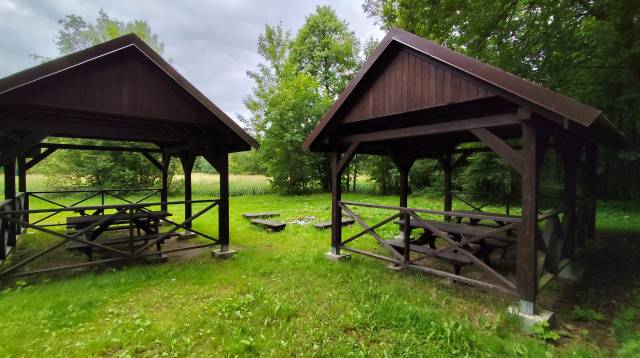 Przystanek dla kajakarzy nad Regą
