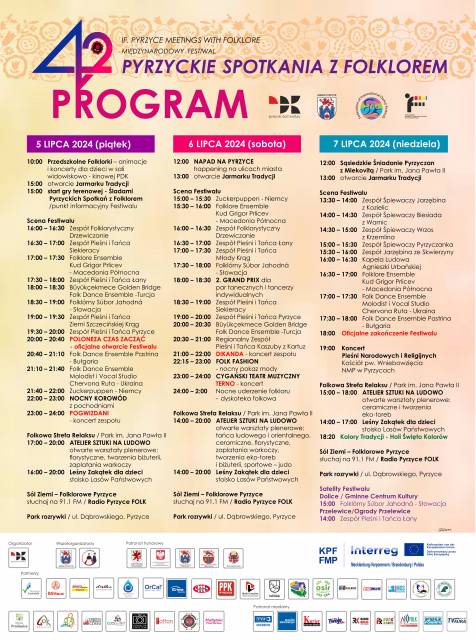 42. Międzynarodowy Festiwal PYRZYCKIE SPOTKANIA Z FOLKLOREM
