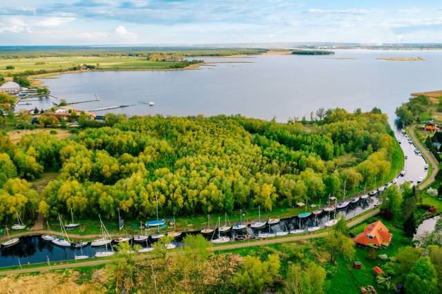 Bootsanlegestelle am Młyński-Kanal