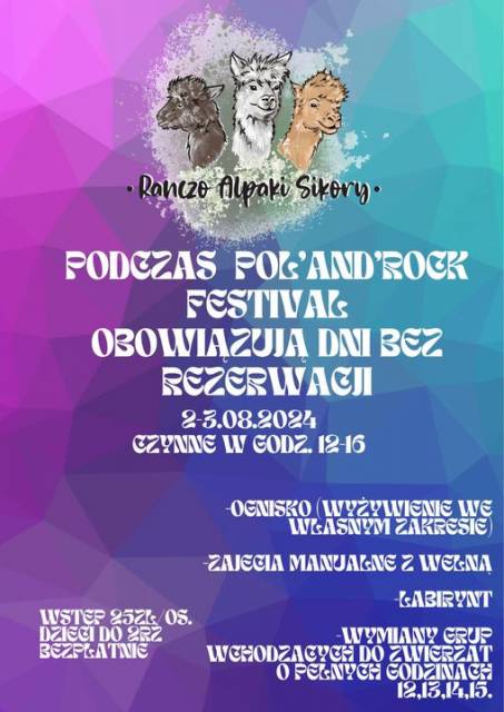 Dzień bez rezerwacji - Ranczo Alpaki Sikory