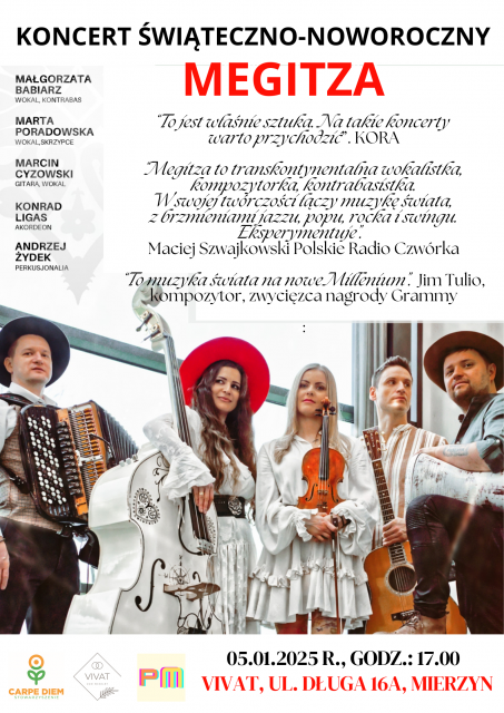 CHRISTMAS AND NEW YEAR CONCERT BY MEGITZA BAND