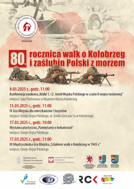 80. rocznica walk o Kołobrzeg i zaślubin Polski z morzem