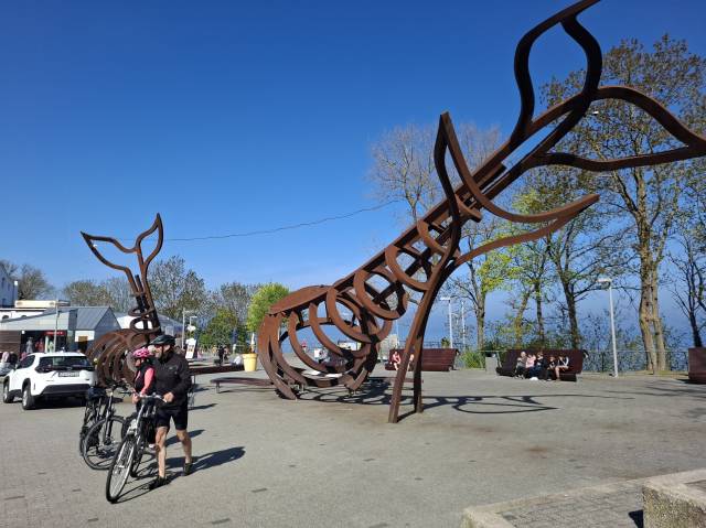 Rzeźba "Szkielety Wielorybów"