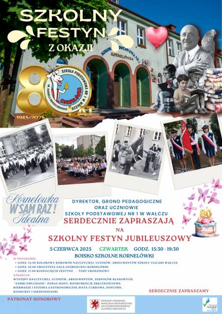The 80th anniversary of Kornel Makuszynski Elementary School No. 1 in Walcz