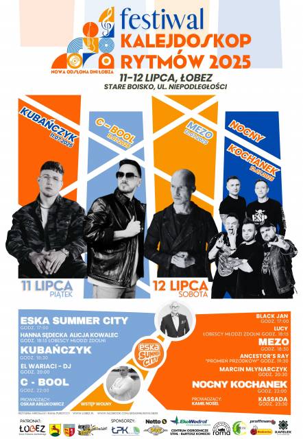 FESTIWAL KALEJDOSKOP RYTMÓW 2025 ŁOBEZ 