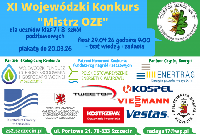 XI Wojewódzki Konkurs Mistrz OZE