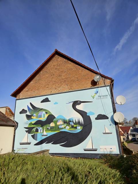 Ekomural "Zielony lot"