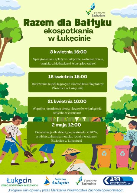 Razem dla Bałtyku- ekospotkania w Łukęcinie 