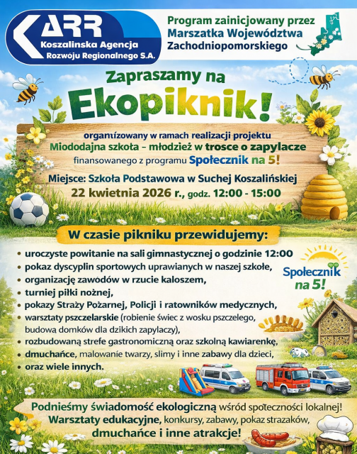 Ökopicknick in der Grundschule in Sucha Koszalińska