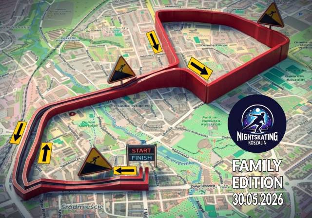 Nightskating Koszalin - Zielony przejazd dla Planety