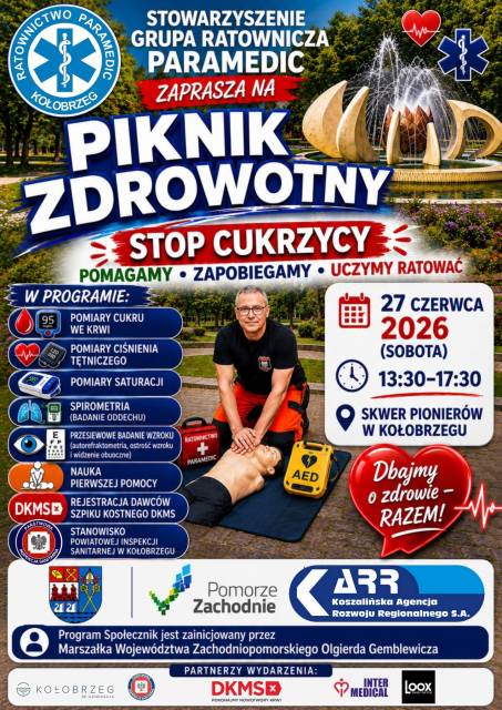 Piknik zdrowotny "Stop Cukrzycy" - Pomagamy, Zapobiegamy, Uczymy Ratować