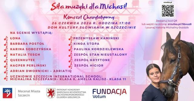 Koncert Charytatywny dla Michaliny Goździk - siła muzyki dla Michasi! 