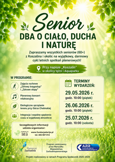 Senior dba o ciało, ducha i naturę