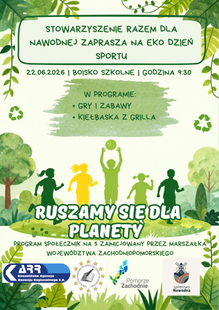 „Ruszamy się dla planety – EKO Dzień Sportu w Nawodnej”