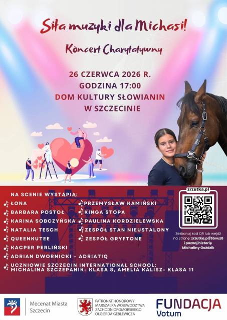 Koncert Charytatywny dla Michaliny Goździk - siła muzyki dla Michasi! 