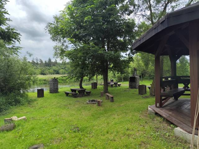 A stop for canoeists in Miechęcino