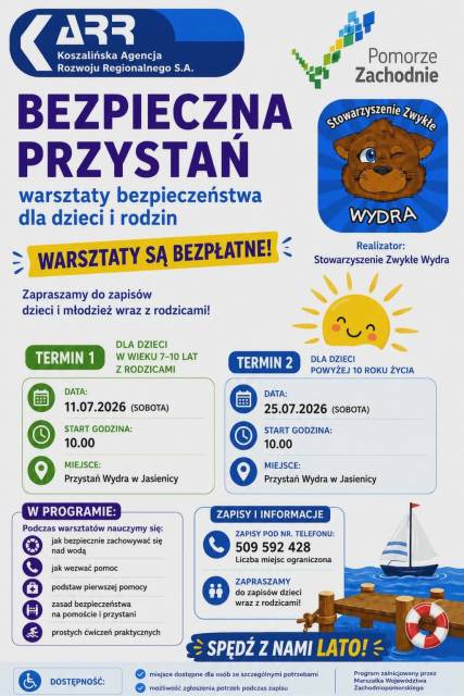 Bezpieczna Przystań - warsztaty bezpieczeństwa dla dzieci  powyżej 10 roku życia 