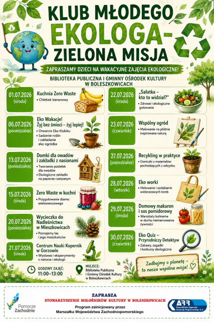 Klub Młodego Ekologa- Zielona Misja