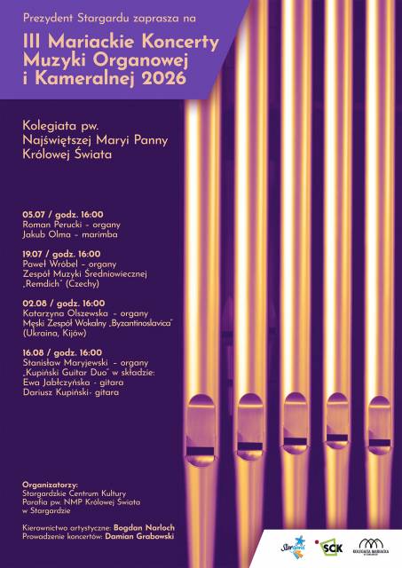 III Mariackie Koncerty Muzyki Organowej i Kameralnej 2026