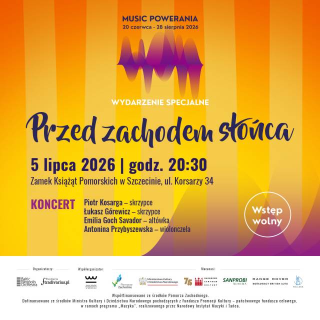 Przed zachodem słońca - koncert Baltic Neopolis Orchestra