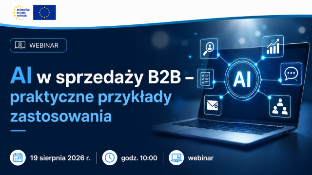  Webinar: AI w sprzedaży B2B – praktyczne przykłady zastosowania 