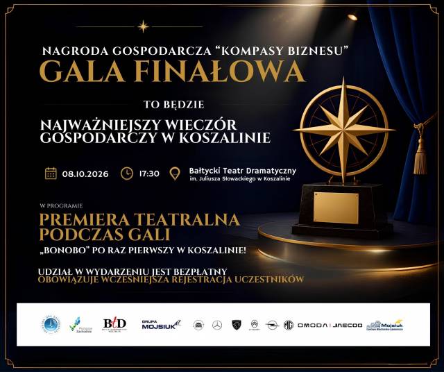 IV Gala Koszalińskiej Nagrody Gospodarczej "Kompas Biznesu 2026"