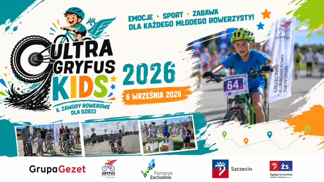 Ultra Gryfus Kids 2026 - 6. zawody rowerowe dla dzieci