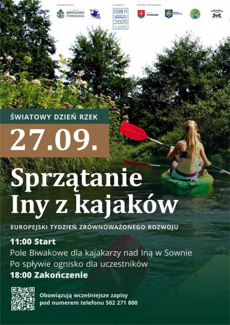 Всесвітній день річок — прибирання річки Іни з каяків