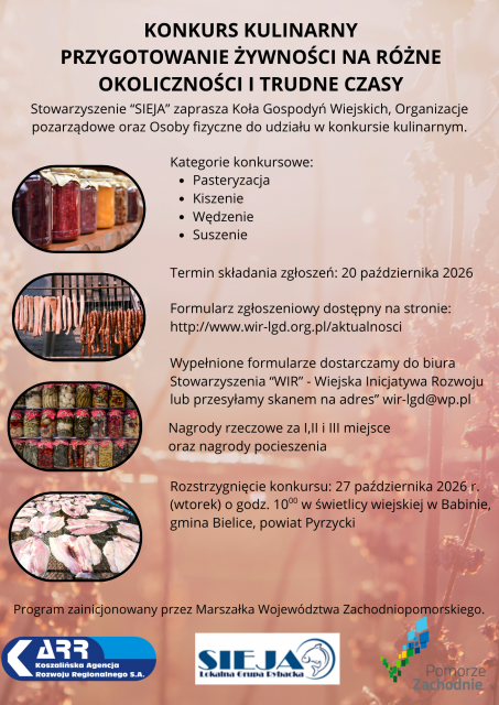 Konkurs Kulinarny: Przygotowanie żywności na różne okoliczności i trudne czasy - Podsumowanie