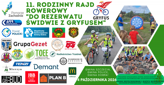 11. Rodzinny Rajd Rowerowy "Do Rezerwatu Świdwie z Gryfusem"