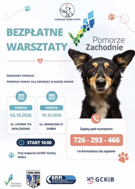 Świadomy opiekun, pierwsza pomoc dla zwierząt w naszej Gminie. 