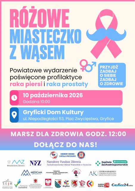 Różowe miasteczko z wąsem"