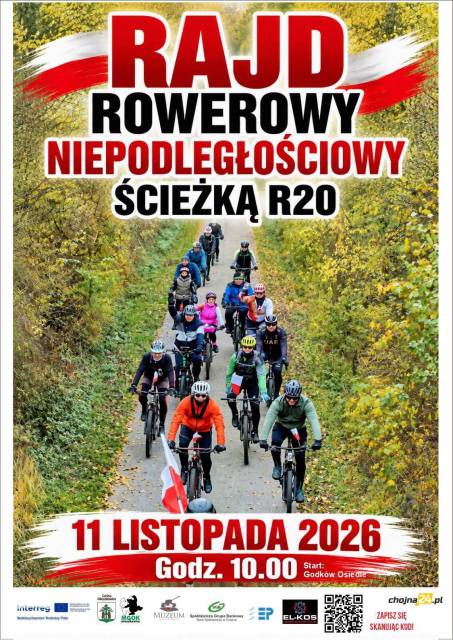 Rajd rowerowy Niepodległościowy ścieżką R20