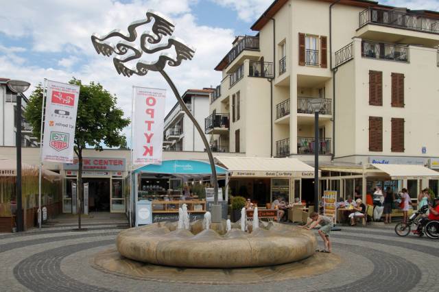 Springbrunnen auf der Promenade