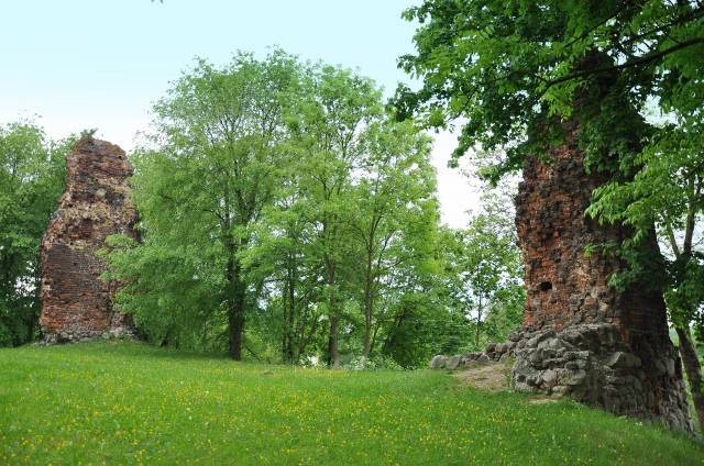 Romantyczne ruiny Zamku Wedlów w Drawnie