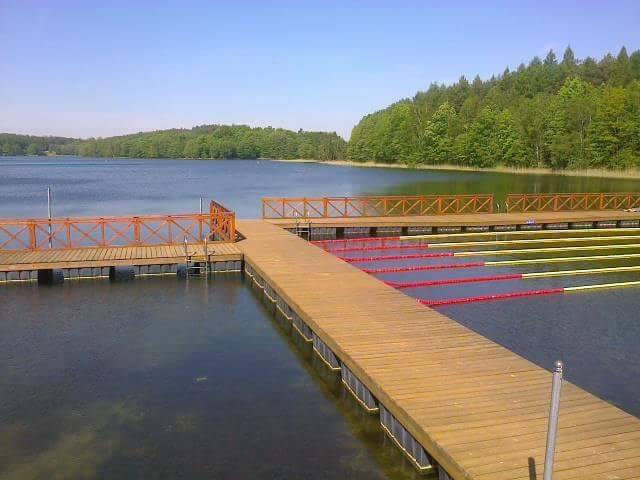Kąpielisko Rajska Plaża w Poroście nad jeziorem Chlewo Wielkie (Porost), gm. Bobolice
