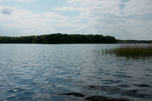 Wyspa na jeziorze Bierzwnik